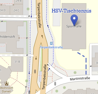 Zugang über Martinistraße Ecke Tarpenbekstraße